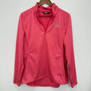 The North Face Women’s Size XL Pink Medium Weight Technical Quarter Zip Sweater